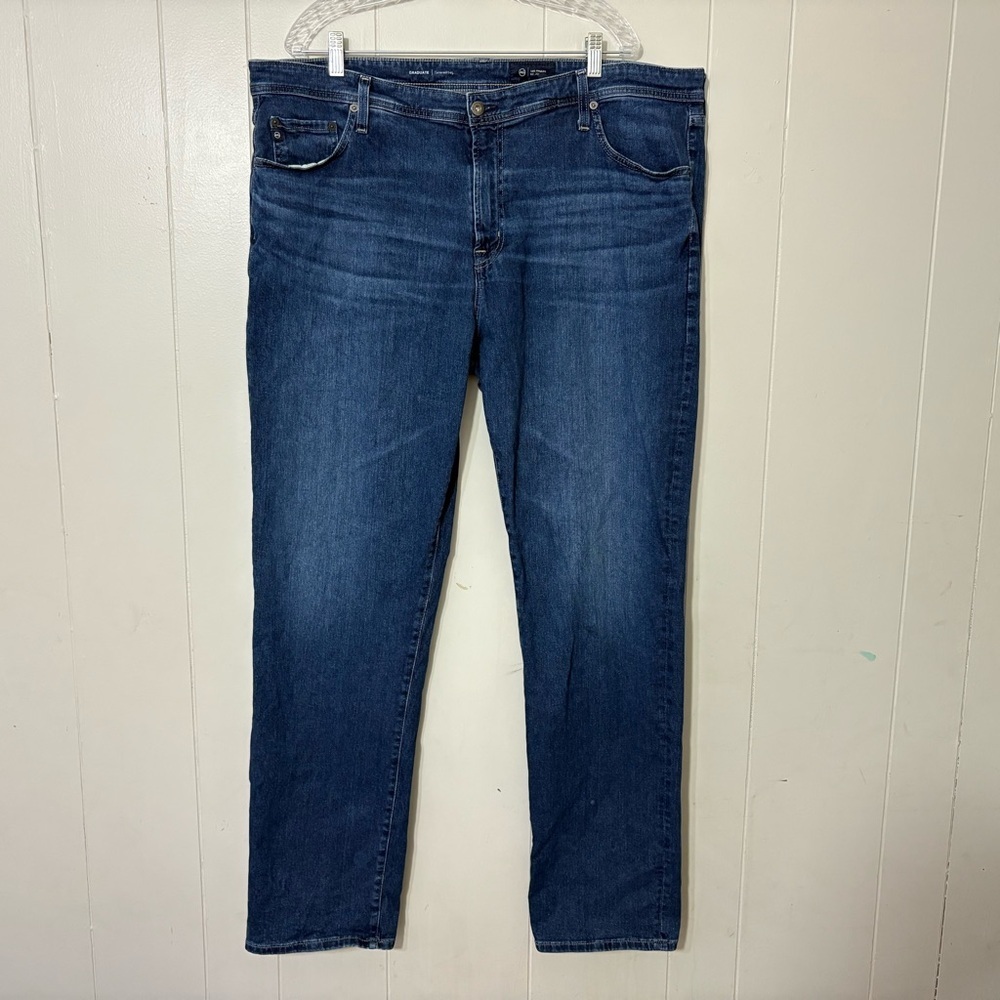 AG Adriano Goldschmied  Graduate tailored leg Men’s Blue Jeans Size 42x34